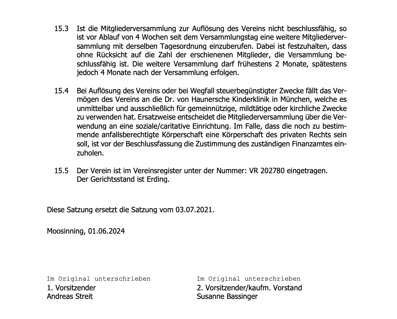 Vereinssatzung Bild 11