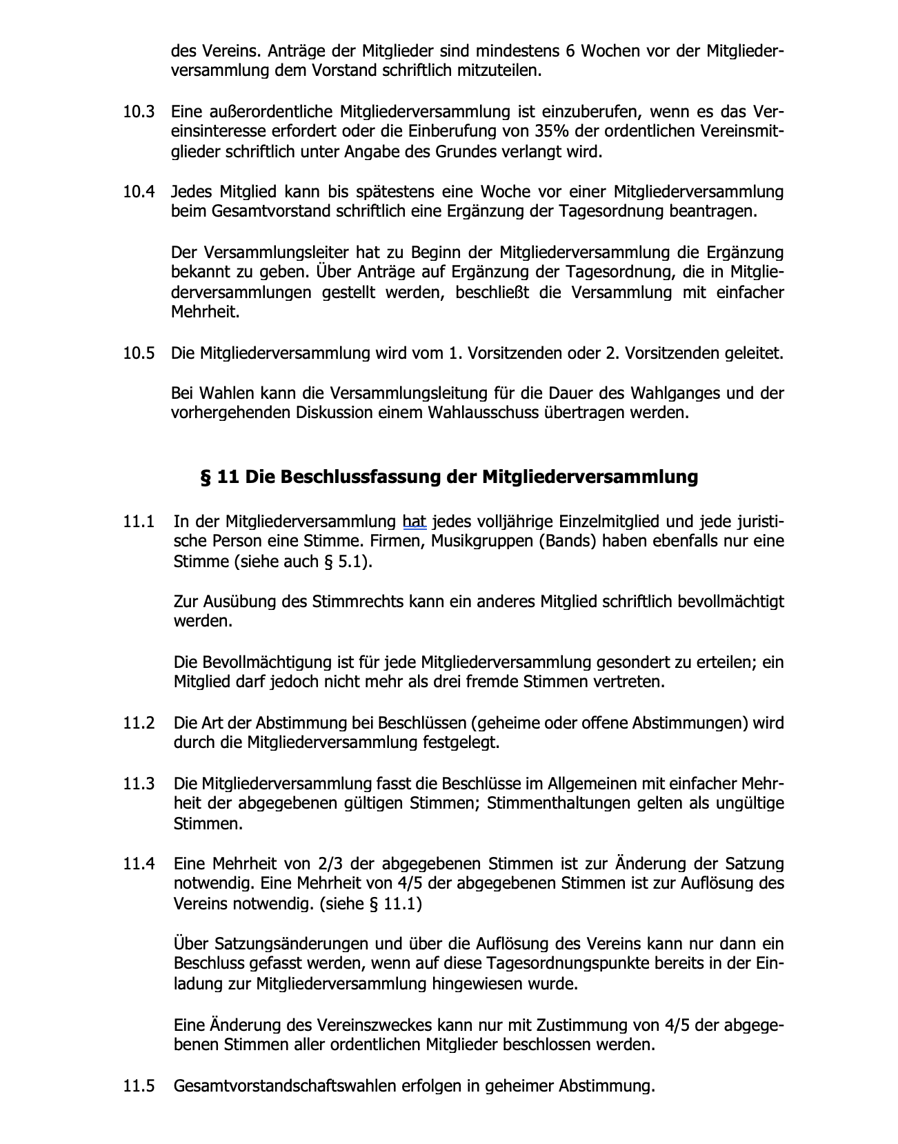 Vereinssatzung Bild 9
